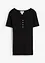 T-shirt col Henley, 100% coton, bonprix