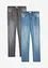 Lot de 2 jeans extensibles Regular légers, droits, bonprix