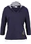 Kapuzen-Shirt, 3/4-Arm aus reiner Baumwolle, bonprix
