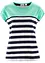 T-shirt en fil flammé, manches courtes, bonprix