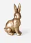 Figurine déco lapin doré, bonprix