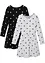 Shirtkleid (2er Pack) mit Bio-Baumwolle, bonprix