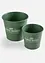 Lot de 2 pots de fleurs ronds, bonprix