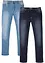 Lot de 2 jeans extensibles Regular légers, droits, bonprix