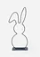 Figurine déco Silhouette de lapin, bonprix