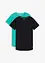 Lot de 2 T-shirts techniques à séchage rapide, bonprix
