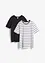 Lot de 2 t-shirts 100% coton, bonprix