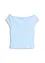 T-shirt col Bardot, 100% coton, bonprix