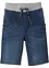 Bermuda en molleton aspect jean, Regular, bonprix