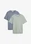 Lot de 2 T-shirts 100% coton, bonprix