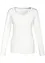 T-shirt manches longues 100% coton à col rond, bonprix