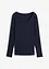 T-shirt manches longues 100% coton à col rond, bonprix