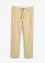 Pantalon chino en lin majoritaire avec taille extensible Regular, droit, bonprix