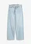 Jean large taille mi-haute effilochée, Low Stretch, bonprix