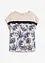 T-shirt imprimé paisley avec un galon de dentelle, bonprix