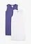 Lot de 2 débardeurs longs 100% coton, bonprix
