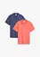 Poloshirt (2er Pack) aus reiner Bio-Baumwolle, bonprix