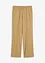 Highwaist-Bundfaltenhose mit Leinen, bonprix