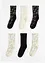Lot de 6 paires de chaussettes de tennis avec semelle en éponge, bonprix