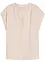 Blouse manches courtes en satin avec épaules descendues, bonprix