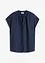 Chemisier manches courtes boutonnage invisible, bonprix