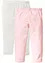Lot de 2 leggings avec dentelle en bas des jambes, bonprix
