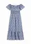 Boho-Midikleid mit Carmenausschnitt aus leichter Baumwolle, bonprix