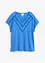 T-shirt 100% lin avec dentelle, bonprix