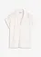 Polo en maille piquée de viscose avec empiècement en dentelle, bonprix