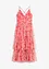 Robe midi en tulle fin à volants, bonprix