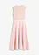 Robe midi en satin brillant avec haut en dentelle, bonprix