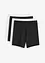 Lot de 4 boxers femme mi-longs taille haute, bonprix