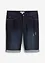 Bermuda en jean extensible, base retroussée, regular, bonprix