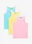 Lot de 3 tops en coton, bonprix