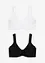 Lot de 2 soutiens-gorge minimiseurs moulés sans armatures en coton, bonprix