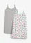 Lot de 2 nuisettes fille, bonprix