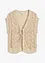 Ajour-Strickweste mit Viskose, bonprix