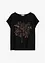 T-shirt en coton avec application de rivets, bonprix