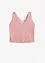 Cropped Top mit tiefem Ausschnitt, bonprix