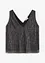 Cropped Top mit tiefem Ausschnitt, bonprix