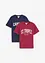 Lot de 2 T-shirts 100% coton, bonprix