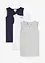 Lot de 3 débardeurs coton, bonprix