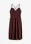 Robe midi 100% coton à fines bretelles, bonprix