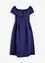 Carmen-Kleid aus glänzendem Jacquard, bonprix