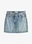 Jupe en jean à fermeture décalée asymétrique, bonprix