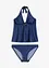 Tankini (ens. 2 pces) aspect jean, bonprix