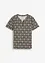 T-shirt col tunisien 100% coton, bonprix