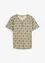 T-shirt col tunisien 100% coton, bonprix