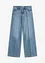 Wide-Leg-Jeans Mid Waist, Low Stretch Full Length, bonprix