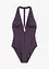 Maillot 1 pièce à décolleté plongeant, bonprix